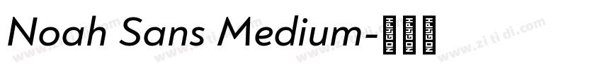 Noah Sans Medium字体转换